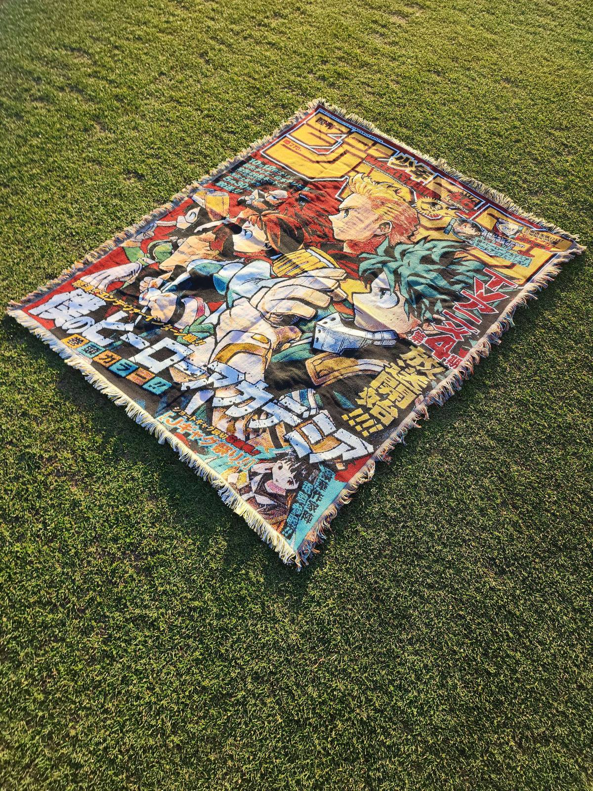 My Hero Academia "Season 4" Jump Cover Woven Tapestry — jacquard-woven 50x60 anime tapestry blanket, photo 2